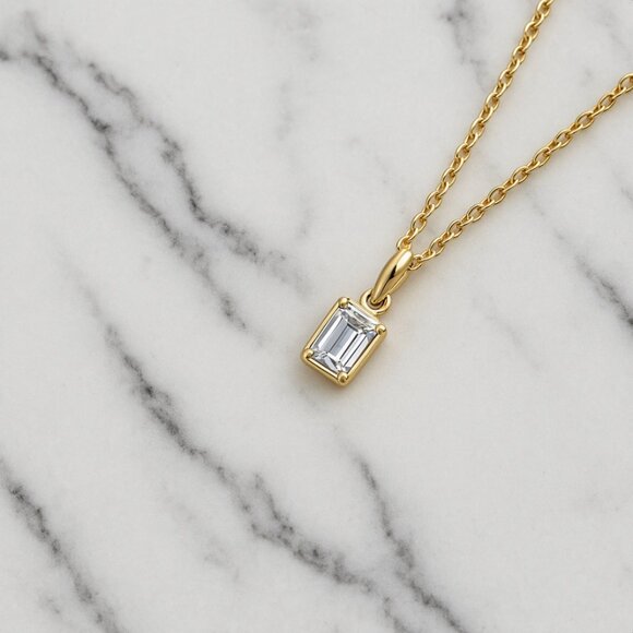 "Keaton" Lab Diamond 925 Necklace - Picture 1 of 1